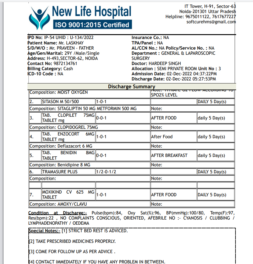 OPD IPD Billing Software