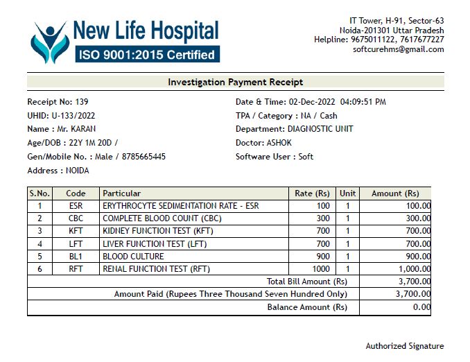 OPD IPD Billing Software