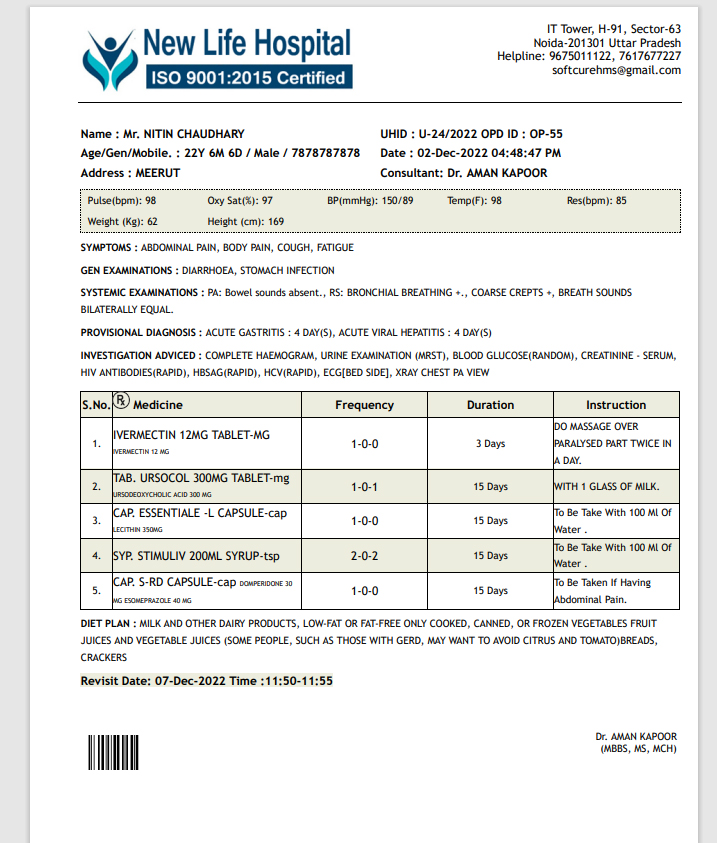 OPD IPD Billing Software