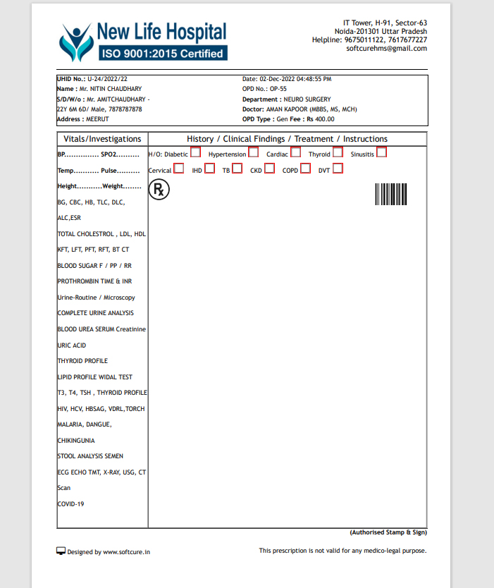 OPD IPD Billing Software